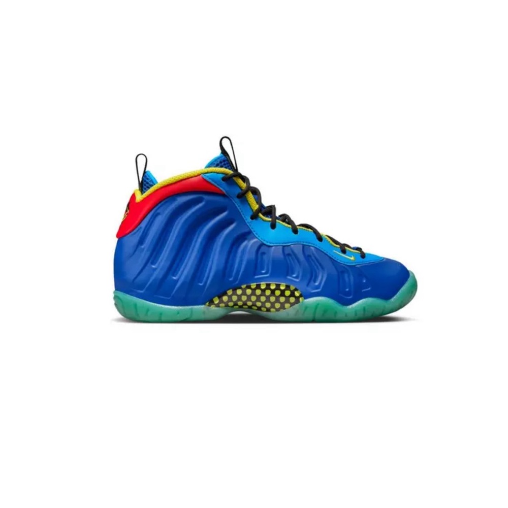 Nike Little Posite One "Game Royal/Yellow Strike/Laser Blue" Size 5